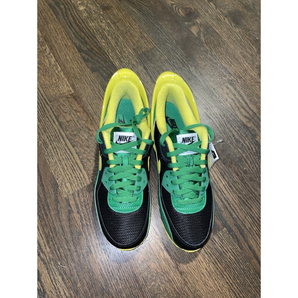 Pre-owned Nike Air Max 90 Flyease Oregon Ducks Low Cut Black/Green Men's US 9 - Picture 4 of 12